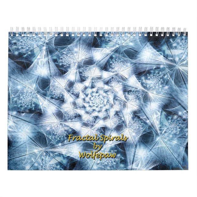 Fractal Spiral av Wolfepaw Calendar (januari) Cvr Kalender (Omslag)