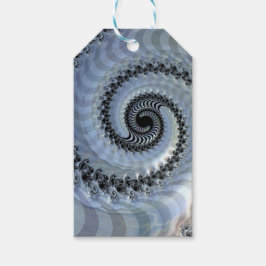 Fractal Spiral Elegance Gift Märkre Presentetikett