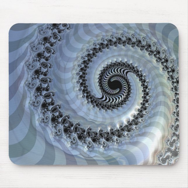 Fractal Spiral Elegance Mouse Pad Musmatta (Framsidan)