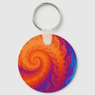 Fractal Spiral Nyckelring