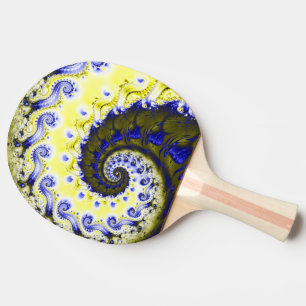 Fractal Spiral Ping Pong Paddle Pingisracket