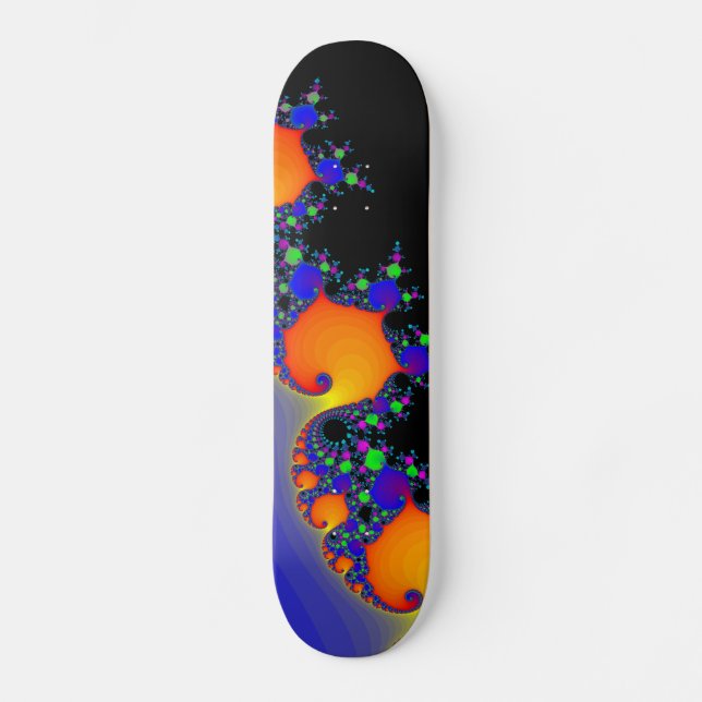 Fractal Spiral: Skateboard Anpassningsbar (Framsida)