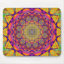 Fractal Star-formad Mandala | Färgbeständig Psyche