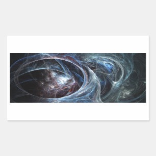 Fractal Sticker: Spindelns grotta Rektangulärt Klistermärke