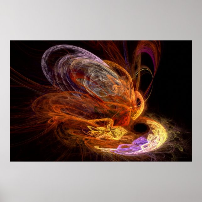 Fractal - Stiga upp för foenix Poster (Framsidan)