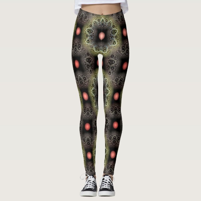 Fractal struktur leggings (Framsida)