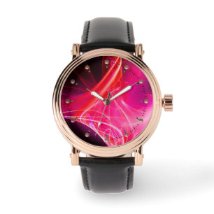 FRACTAL SWIRL IN LILA rosa fuchsia Armbandsur