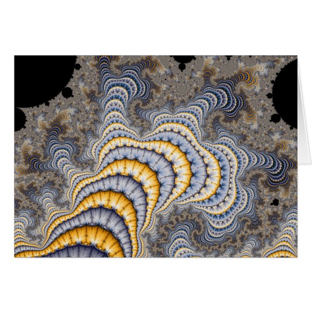 Fractal Tallrikar - Fractal Hälsningskort (Framsidan Horizontal)