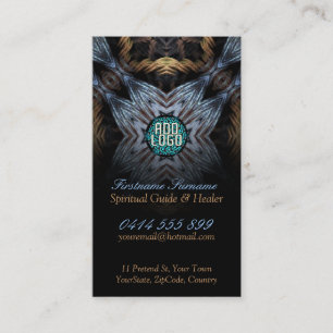 Fractal teori med Affärskort för Logotyp Visitkort