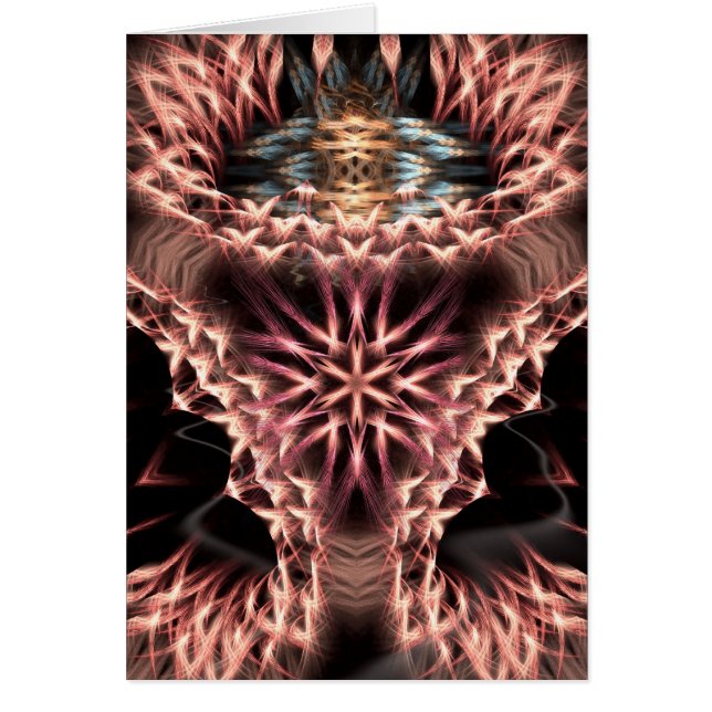 Fractal Throne-kort Hälsningskort (Framsidan)
