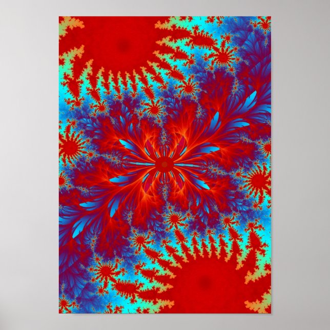 fractal tie-dye poster (Framsidan)