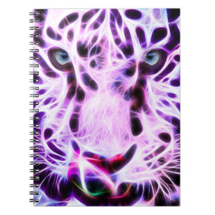 Fractal Tiger Closeup Anteckningsbok