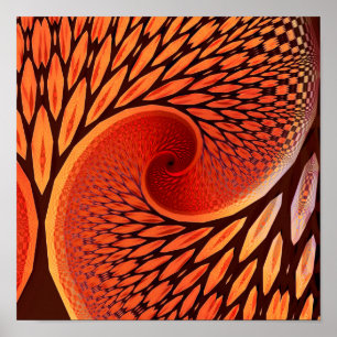 Fractal Träd Poster