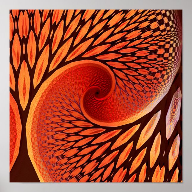 Fractal Träd Poster (Framsidan)