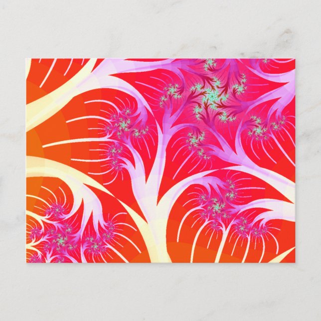 Fractal träd vykort (Framsida)