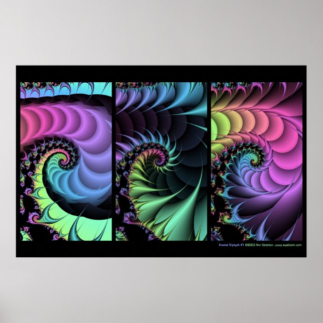 Fractal Triptych #1 Poster (Framsidan)