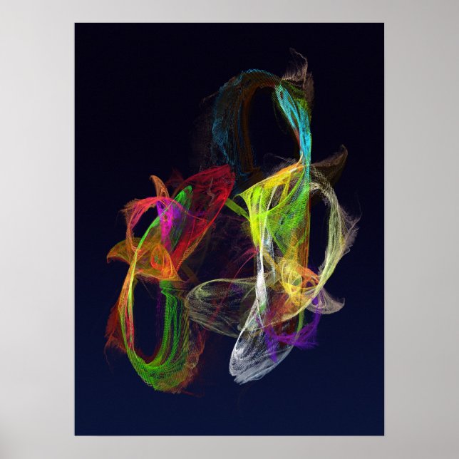 Fractal - Tropiska fiskar Poster (Framsidan)