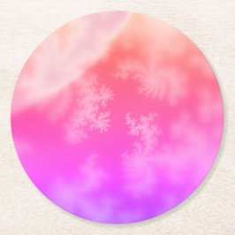 Fractal Underlägg Papper Rund