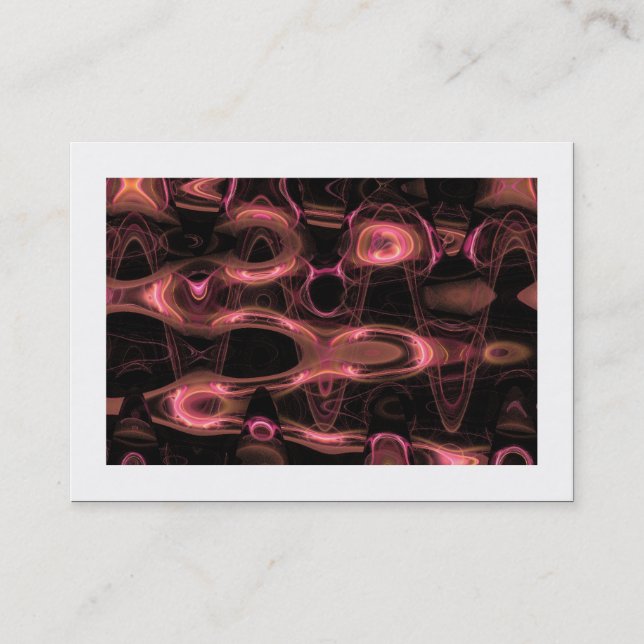 Fractal Vågar 01 (gränsad) Visitkort (Framsida)