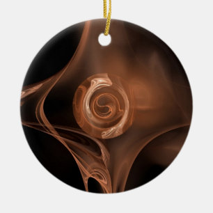 FRACTAL VÅGAR JULGRANSPRYDNAD KERAMIK