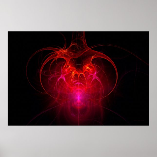 Fractal - Vetenskap - Det neurala nätverket Poster (Framsidan)