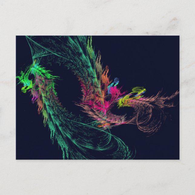 Fractal - Vindruta Vykort (Framsida)