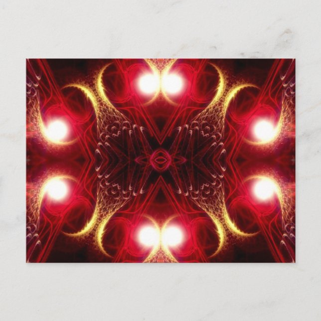 Fractal vykort för fiske (Framsida)