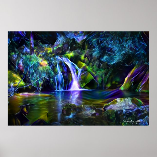 Fractal Waterfall Poster (Framsidan)