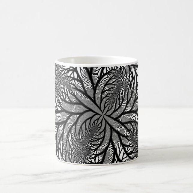 Fractal White Coffee Mugg (Center)