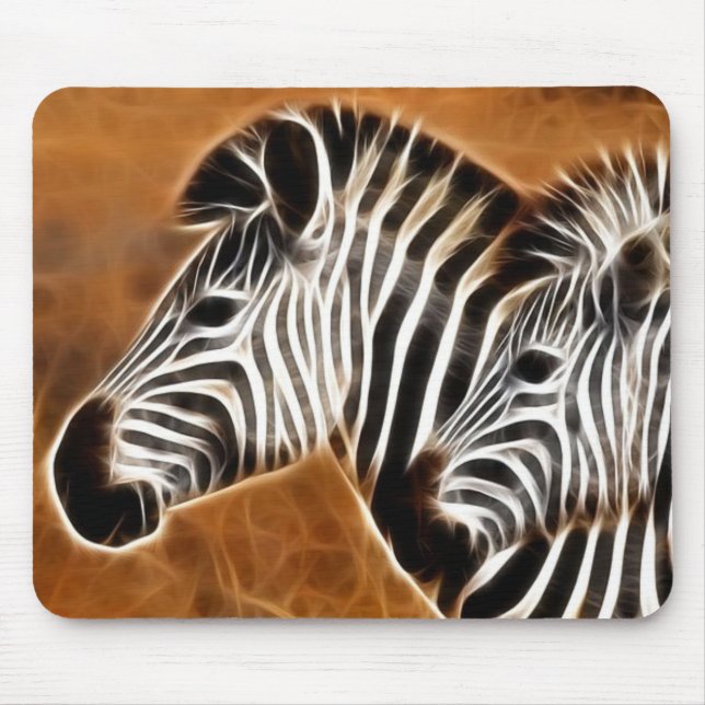 Fractal Zebra Mousepad Musmatta (Framsidan)