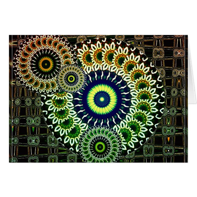 FRACTALART-002 HÄLSNINGSKORT (Framsidan Horizontal)