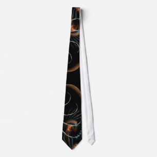 FractalArt Måne Tie Slips