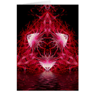 FractalART RedFaces-kort Hälsningskort