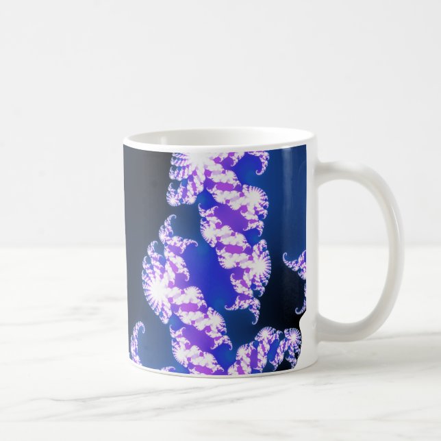 Fractalblått Kaffemugg (Höger)