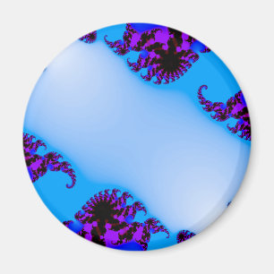 Fractalblått Magnet