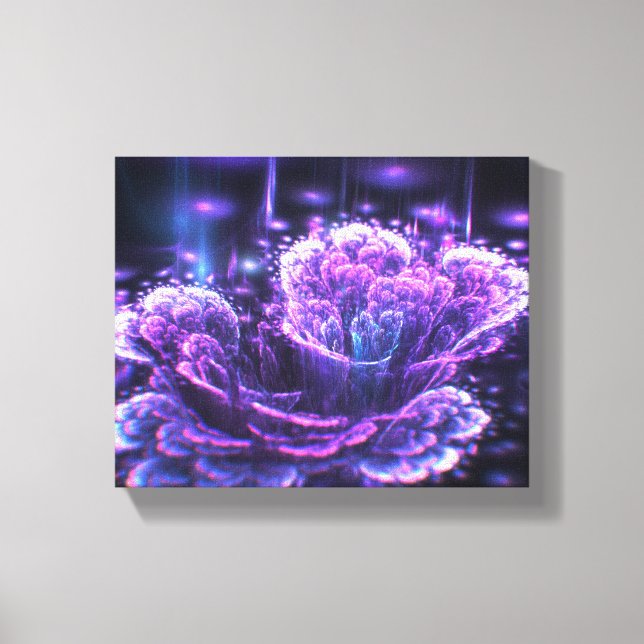 fractalblomma canvastryck (Framsida)