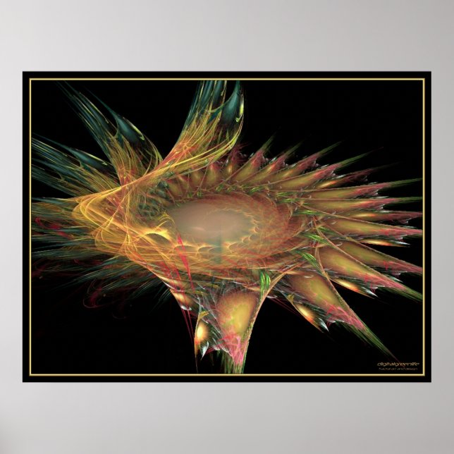 fractalblomma poster (Framsidan)