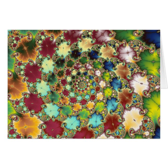 Fractalceller - Fractalkort Hälsningskort (Framsidan Horizontal)