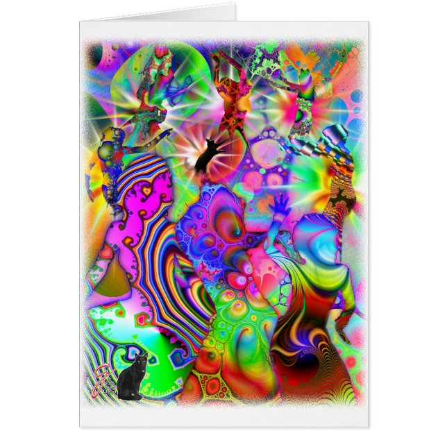 Fractaldans Hälsningskort (Framsidan)