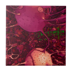 Fractaldjungel Kakelplatta