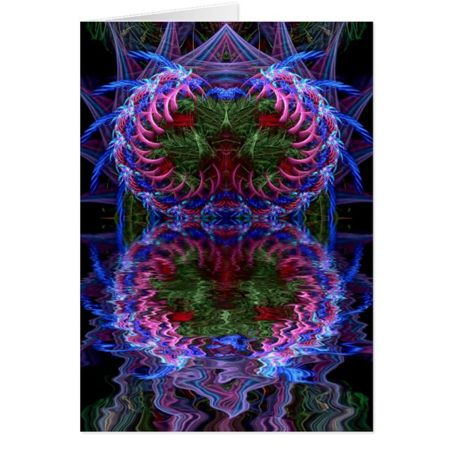 fractalDropskort Hälsningskort (Framsidan)