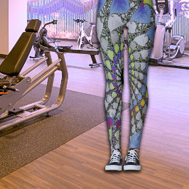 Fractale feuilles leggings