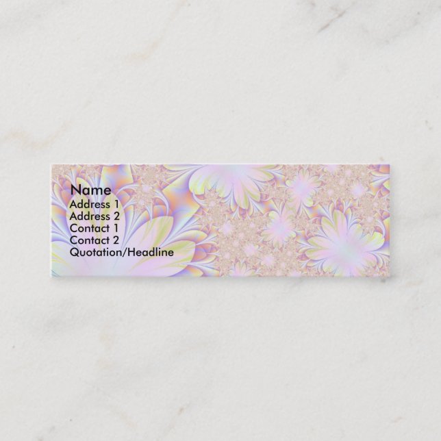 Fractalen Daisey profilerar kortet Mini Visitkort (Framsida)