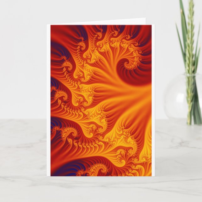 Fractalen flammar - kortet kort (Framsida)