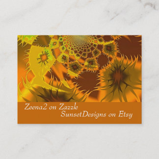 Fractalen flammar visitkortar visitkort