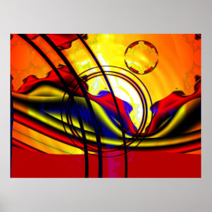 Fractalen landskap poster