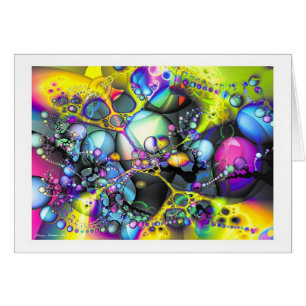 Fractalfantasi 13 hälsningskort
