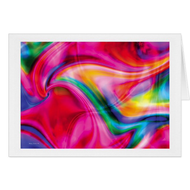 Fractalfantasi 20 hälsningskort (Framsidan Horizontal)