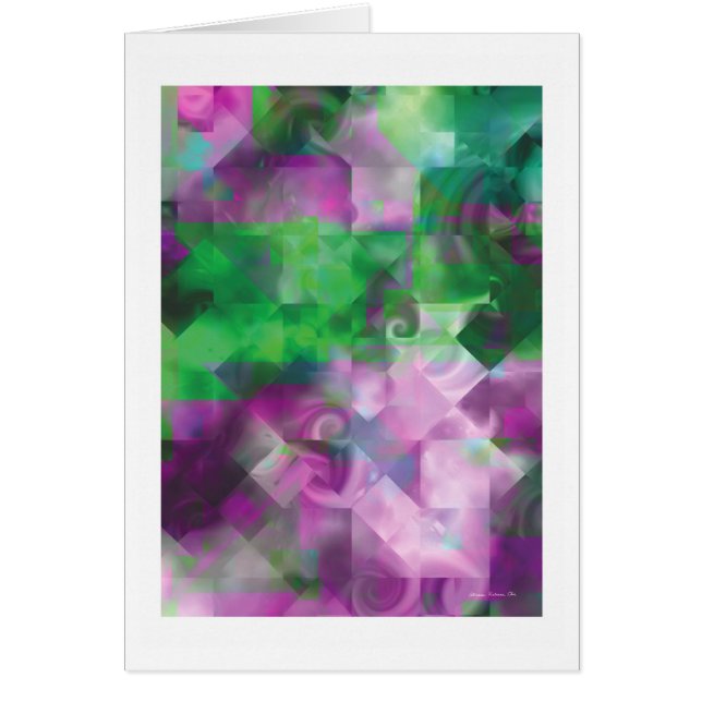 Fractalfantasi 26 hälsningskort (Framsidan)