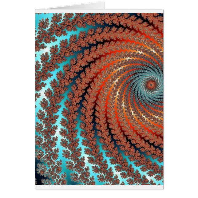Fractalfärgbild Hälsningskort (Framsidan)
